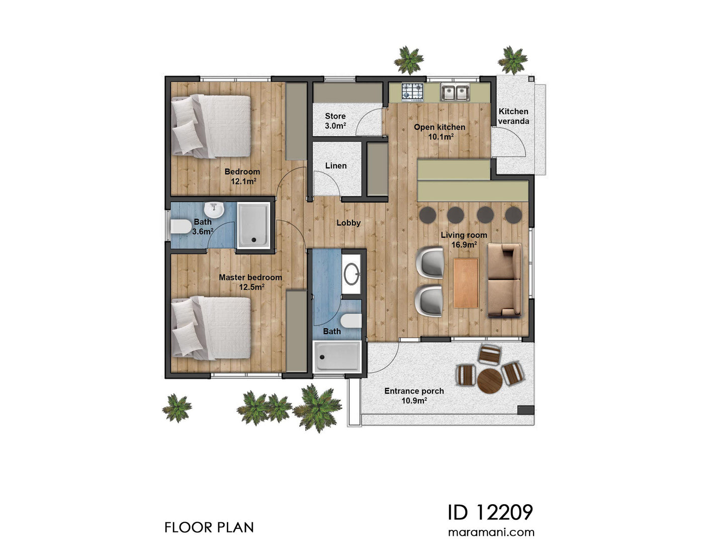 Unique Small House Plan Id12209 Floor Plans By Maramani 