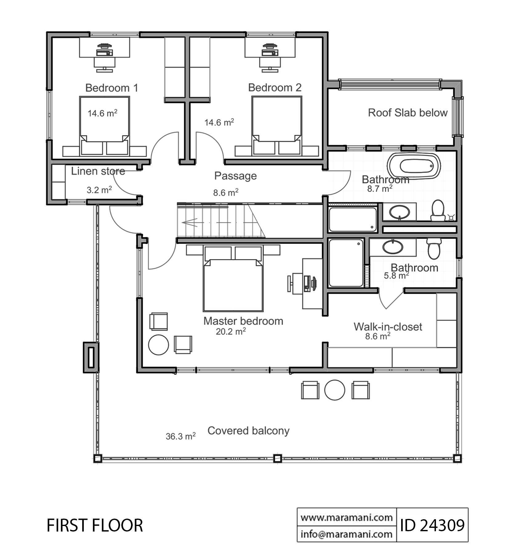 4 Bedroom House Plan - ID 24309