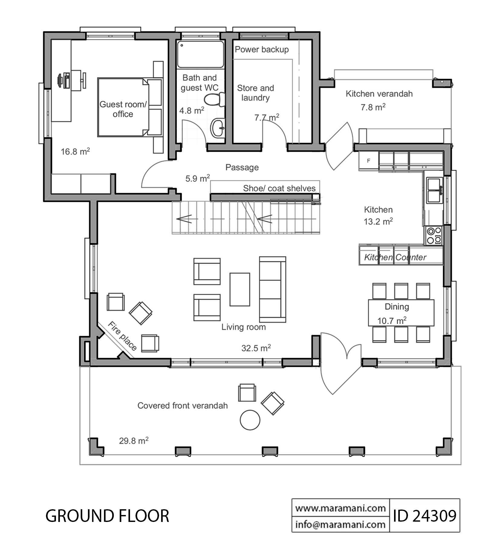 4 Bedroom House Plan - ID 24309