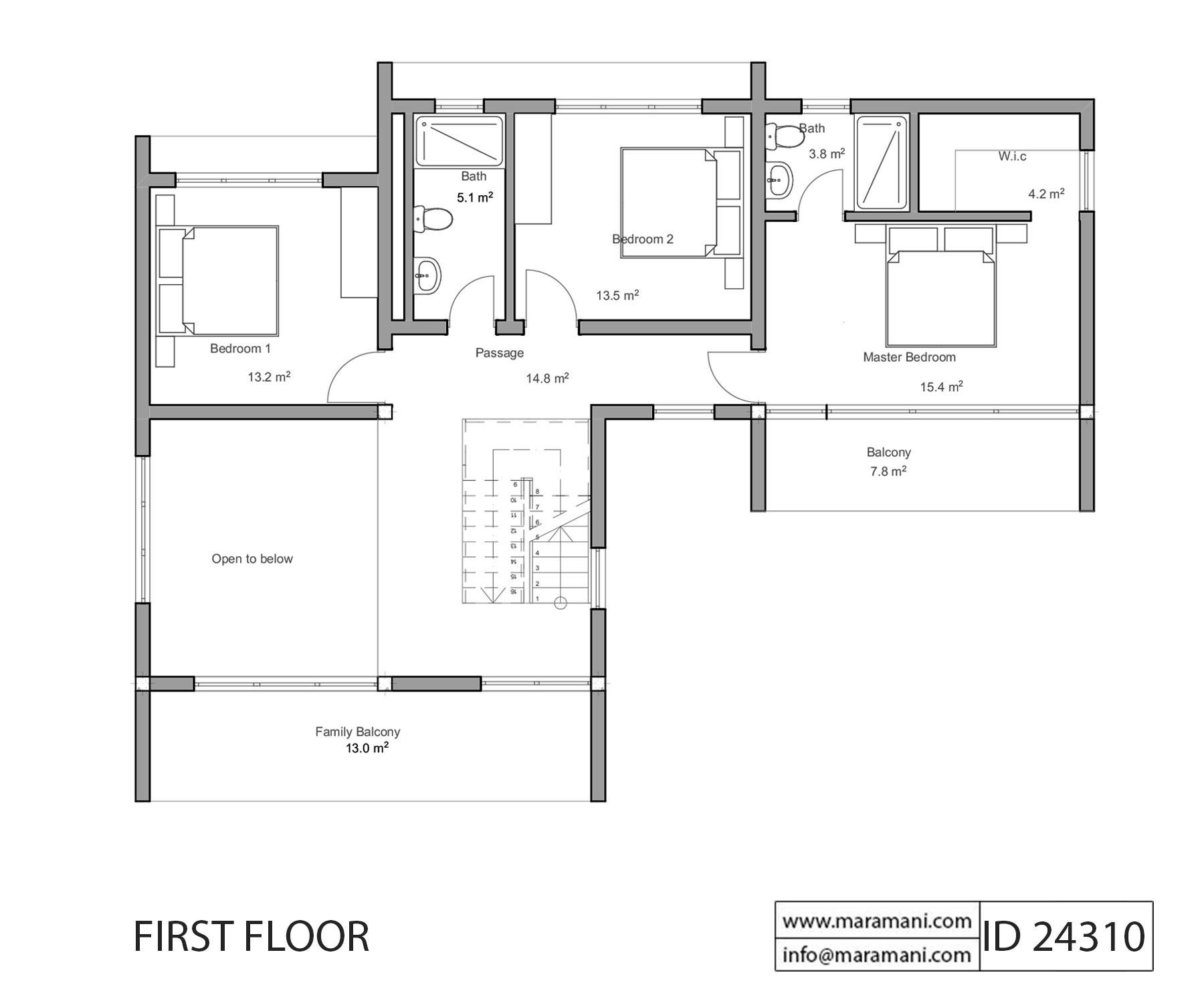 4 Bedroom House Plan - ID 24310