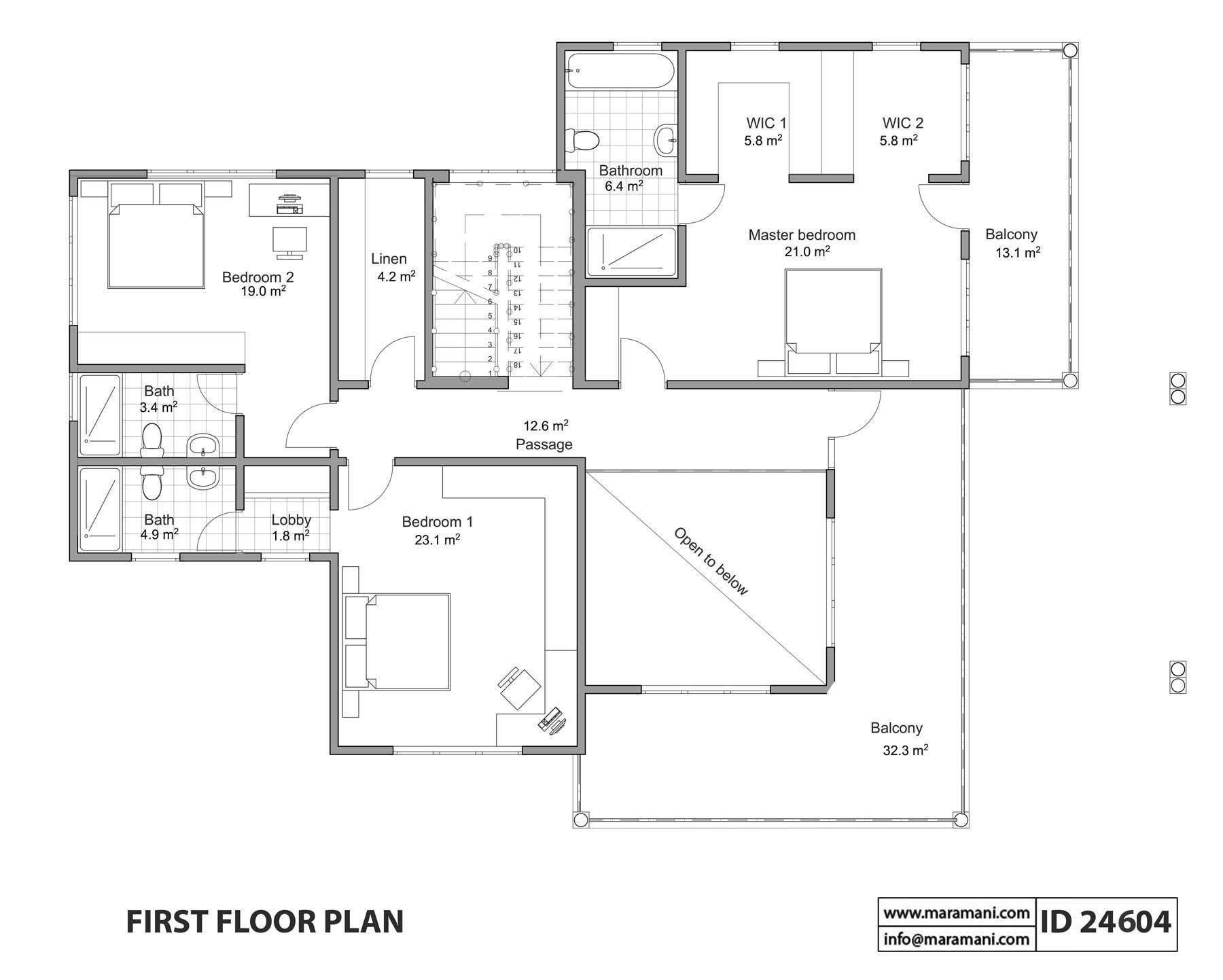 4 Bedroom House Plan - ID 24604