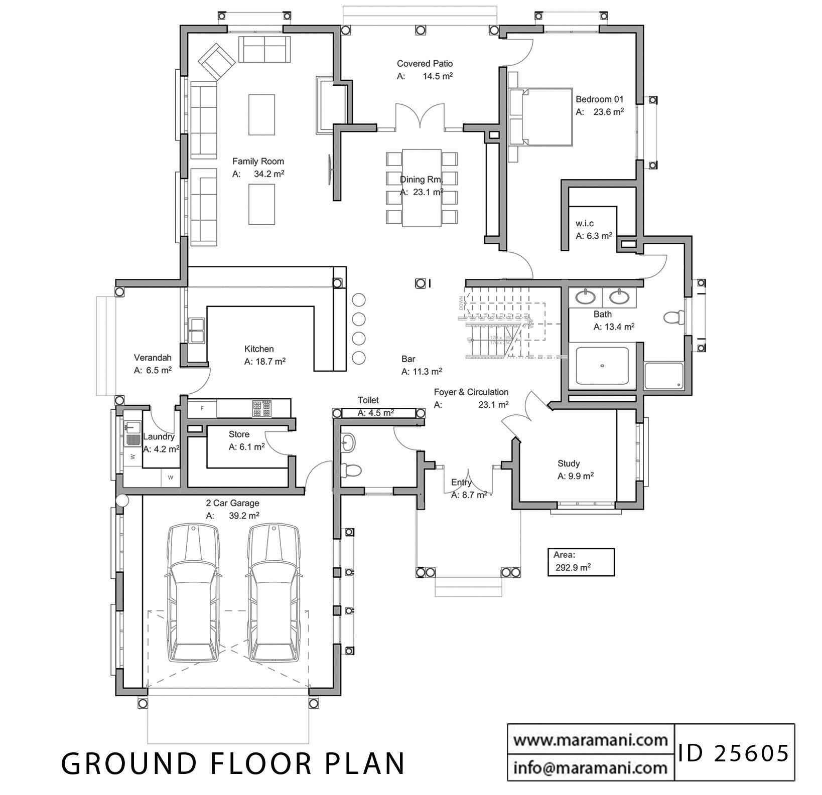 5 Bedroom House Plan - ID 25605
