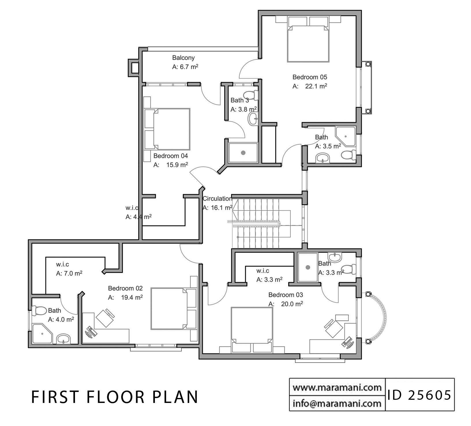 5 Bedroom House Plan - ID 25605