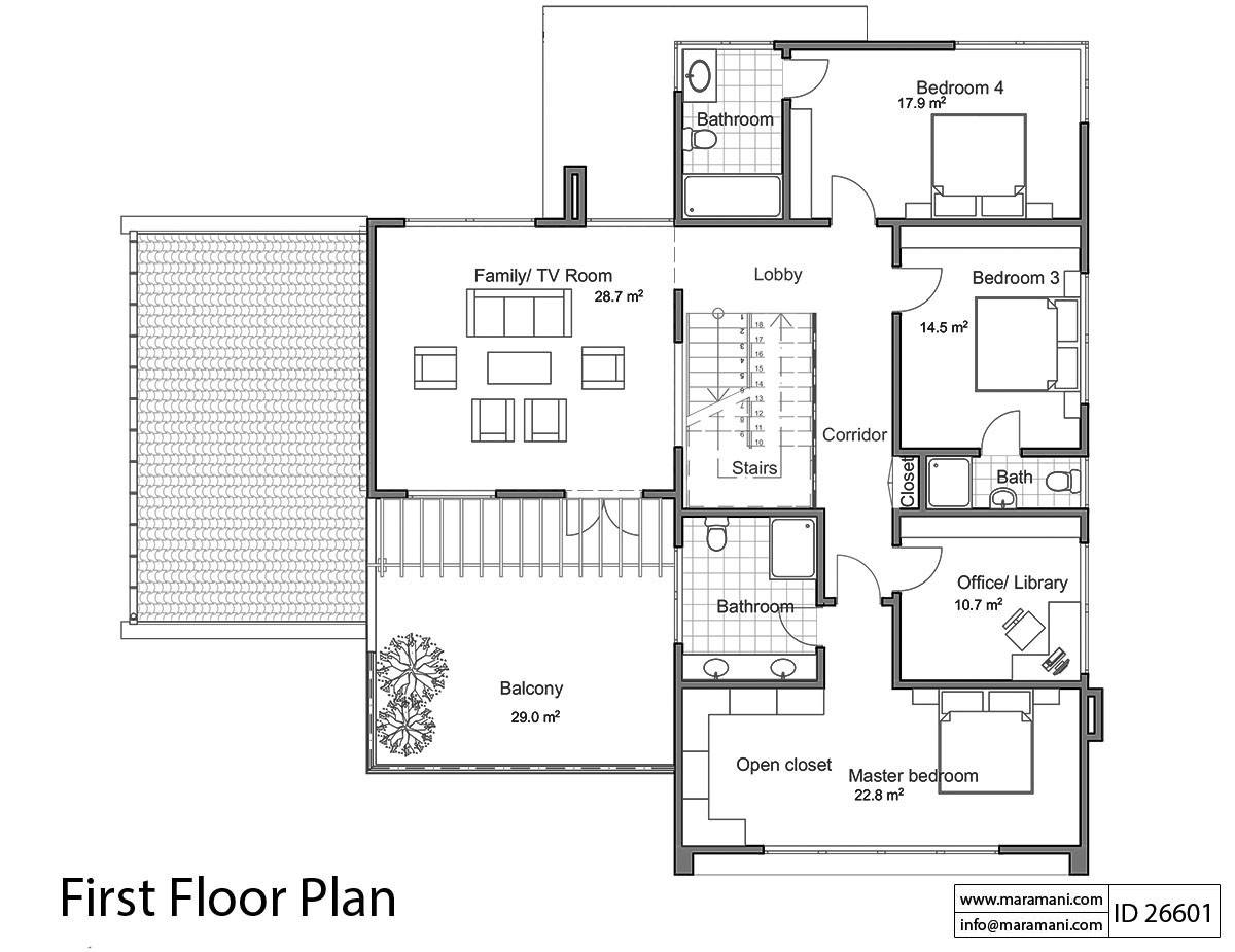 6 Bedroom House Plan - ID 26601