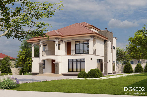 Modern 4 Bedroom House - ID 34502