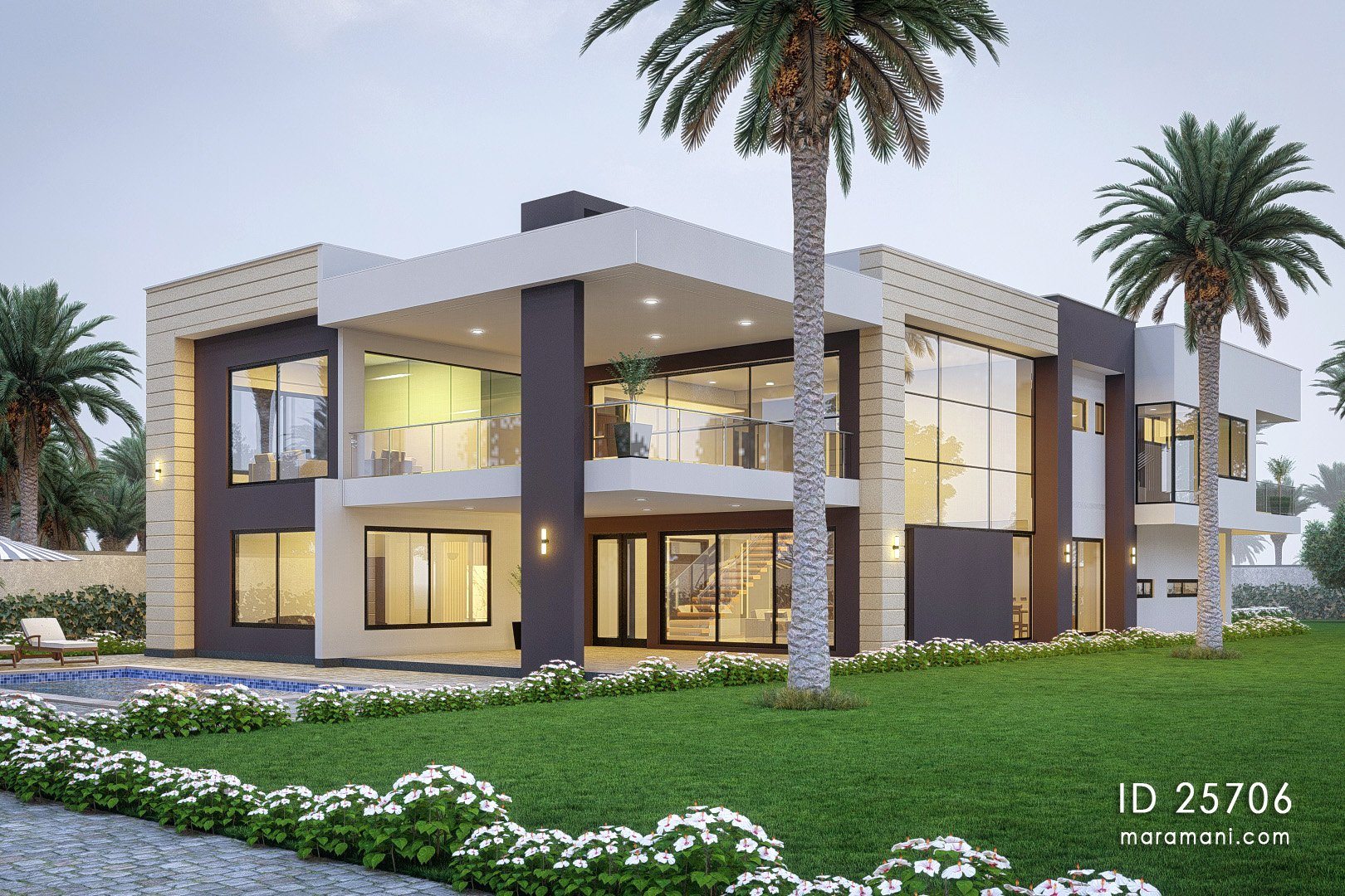 Modern 5 Bedroom Mansion - ID 25706