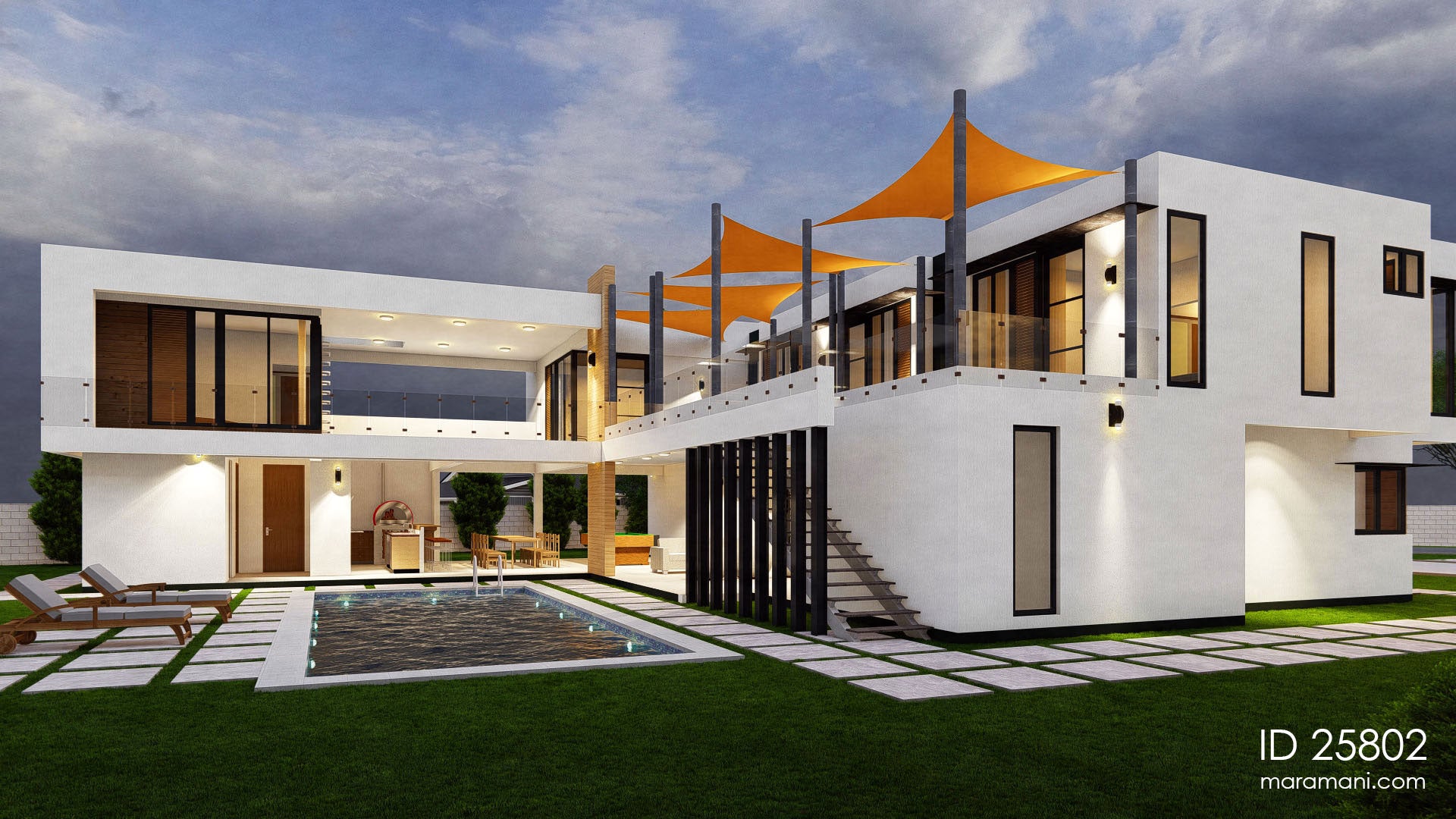 Modern Mansion - ID 25802