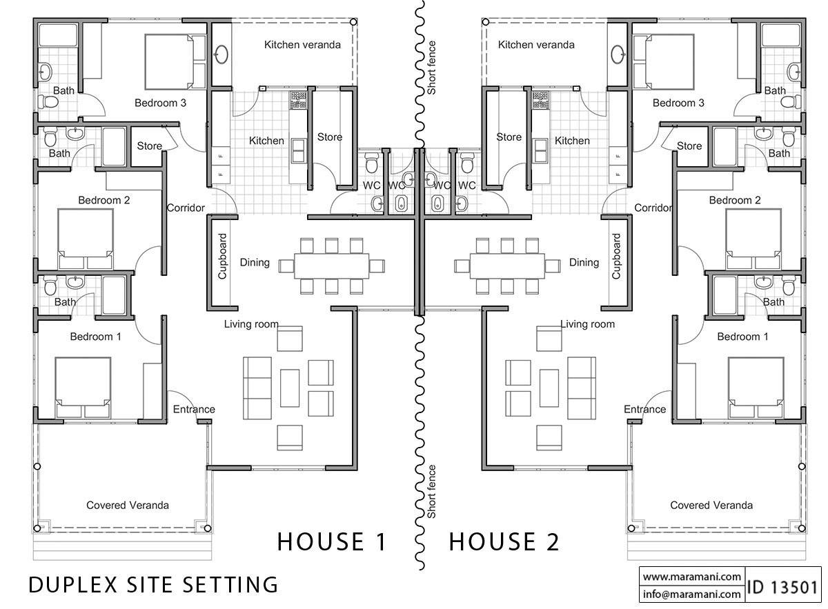 3 Bedroom House Plan - ID 13501