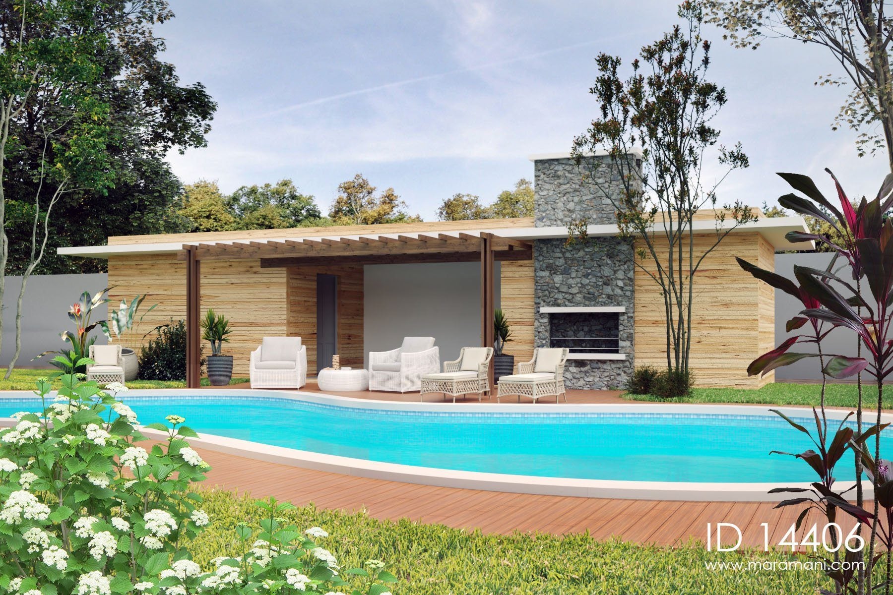 Swimming pool house - ID 14406